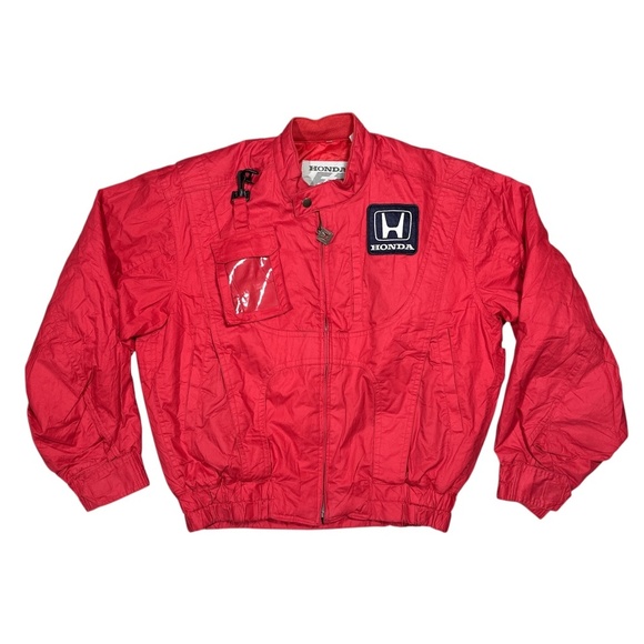 Vintage 90s Honda F1 Formula 1 Collection Racing Grand Prix Team Jacket Mens M - Picture 2 of 12